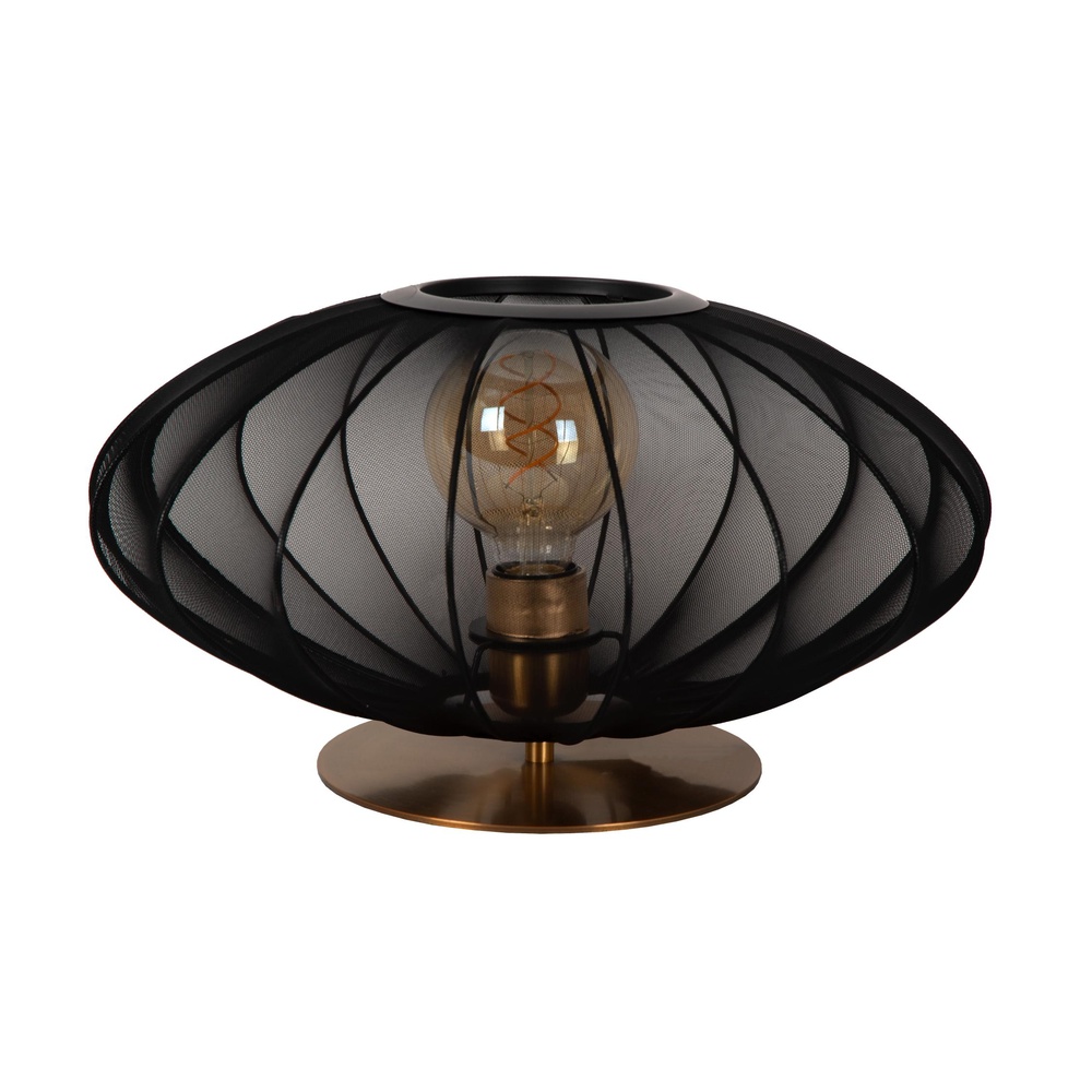 Lucide TafellampCorina zwart Ø 40cm - 03547/40/30